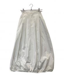 SIWEM（シウム）の古着「DRAWSTRING BALLOON SKIRT ドローストリング バルーン スカート si23ss19235」｜ホワイト