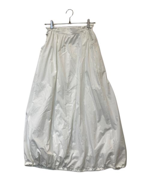 SIWEM（シウム）SIWEM (シウム) DRAWSTRING BALLOON SKIRT ドローストリング バルーン スカート si23ss19235 ホワイト サイズ:Mの古着・服飾アイテム