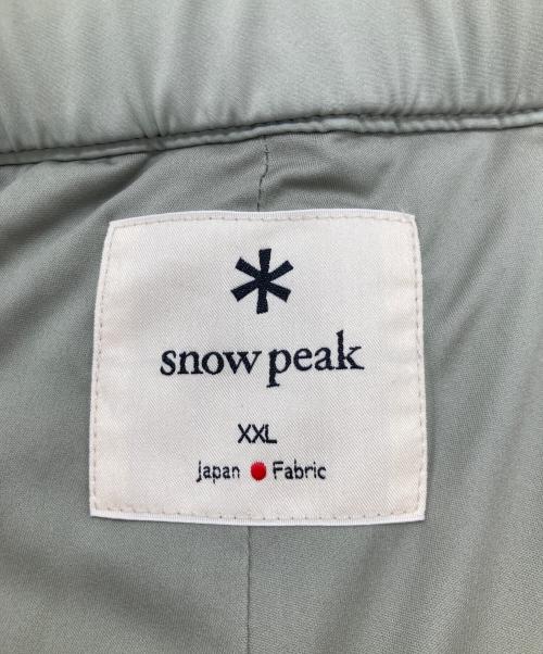 Snow peak（スノーピーク）Snow peak (スノーピーク) Flexible Insulated Pants フレキシブル・インシュレーテッド・パンツ PA-24SU003 ライトグリーン サイズ:XXLの古着・服飾アイテム