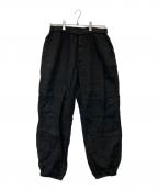CAHLUMNカウラム）の古着「LINEN GYM TAPERED PANT リネン ジム テーパード パンツ 243-1457」｜ブラック