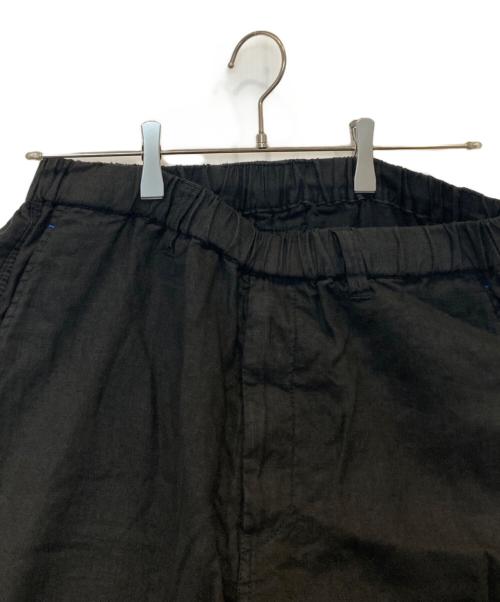 CAHLUMN（カウラム）CAHLUMN (カウラム) LINEN GYM TAPERED PANT リネン ジム テーパード パンツ 243-1457 ブラック サイズ:Lの古着・服飾アイテム