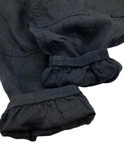 CAHLUMN（カウラム）CAHLUMN (カウラム) LINEN GYM TAPERED PANT リネン ジム テーパード パンツ 243-1457 ブラック サイズ:Lの古着・服飾アイテム