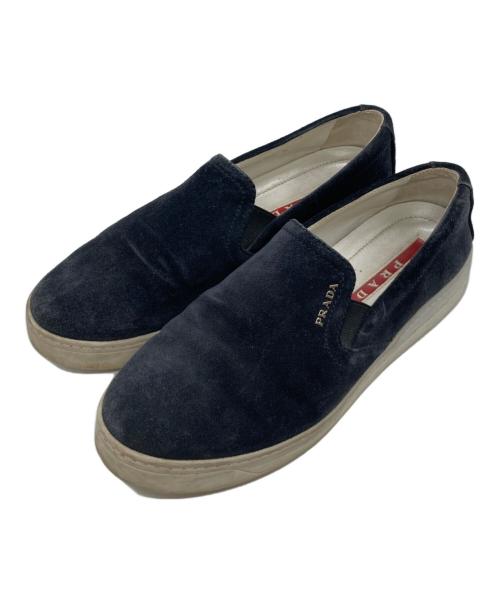 PRADA SPORTS（プラダスポーツ）PRADA SPORTS (プラダスポーツ) スウェードレザースリッポン 5802 ネイビー サイズ:36の古着・服飾アイテム