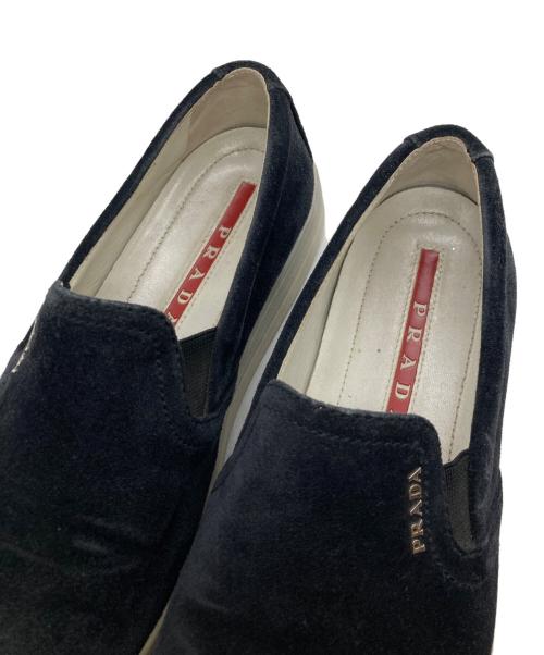 PRADA SPORTS（プラダスポーツ）PRADA SPORTS (プラダスポーツ) スウェードレザースリッポン 5802 ネイビー サイズ:36の古着・服飾アイテム