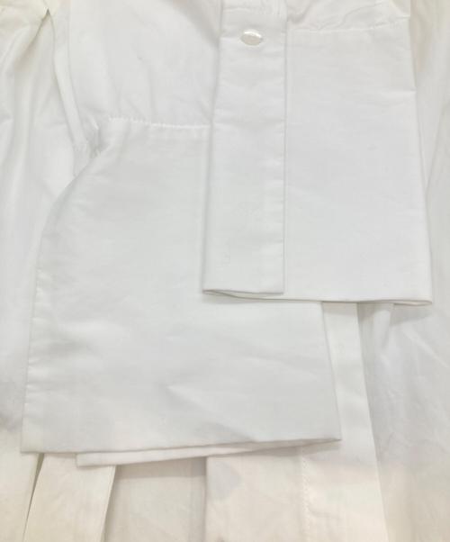 EVA MANN（エヴァ マン）EVA MANN (エヴァ マン) リボンシャツ A0822FB ホワイト サイズ:9の古着・服飾アイテム