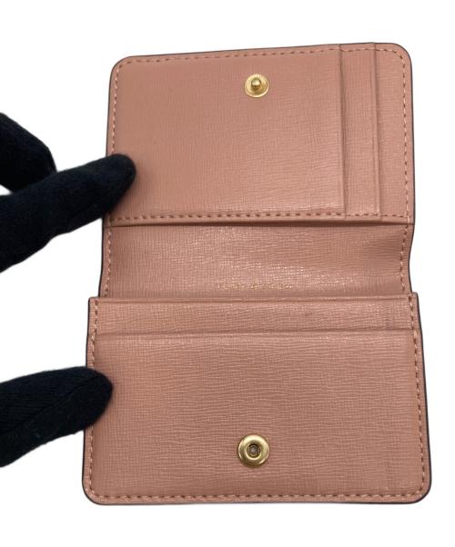 TORY BURCH（トリーバーチ）TORY BURCH (トリーバーチ) カードケース 10009171 ライトグレー×ピンクの古着・服飾アイテム