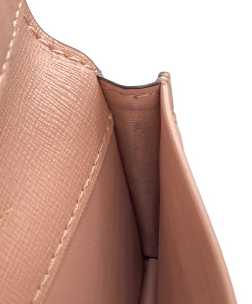 TORY BURCH（トリーバーチ）TORY BURCH (トリーバーチ) カードケース 10009171 ライトグレー×ピンクの古着・服飾アイテム