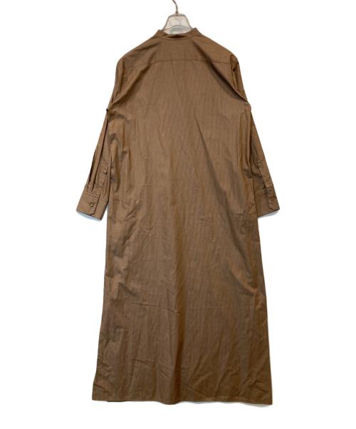 MaxMara LEISURE（マックスマーラレジャー）MaxMara LEISURE (マックスマーラレジャー) コットンストライプシャツワンピース　322102166 ブラウン サイズ:42の古着・服飾アイテム