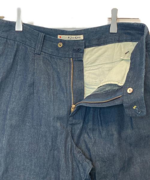 Pal'las Palace（パラスパレス）Pal'las Palace (パラスパレス) コットンダンガリータックワイドパンツ インディゴ サイズ:3の古着・服飾アイテム