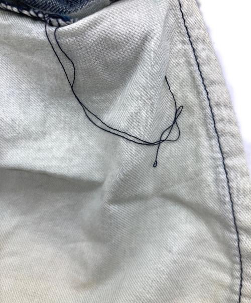 Pal'las Palace（パラスパレス）Pal'las Palace (パラスパレス) コットンダンガリータックワイドパンツ インディゴ サイズ:3の古着・服飾アイテム