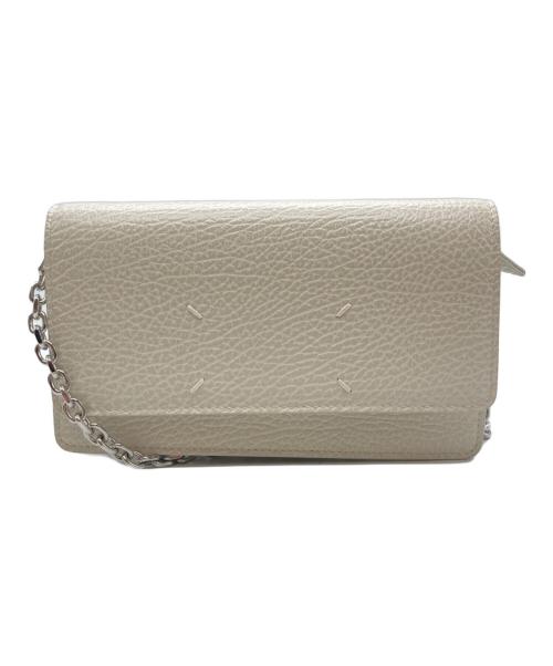 Maison Margiela（メゾンマルジェラ）Maison Margiela (メゾンマルジェラ) 4ステッチ チェーンウォレット SA3UI0008 P4455　SA3UI0008 P4455 ホワイト サイズ:UNIの古着・服飾アイテム
