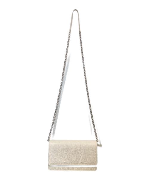 Maison Margiela（メゾンマルジェラ）Maison Margiela (メゾンマルジェラ) 4ステッチ チェーンウォレット SA3UI0008 P4455　SA3UI0008 P4455 ホワイト サイズ:UNIの古着・服飾アイテム
