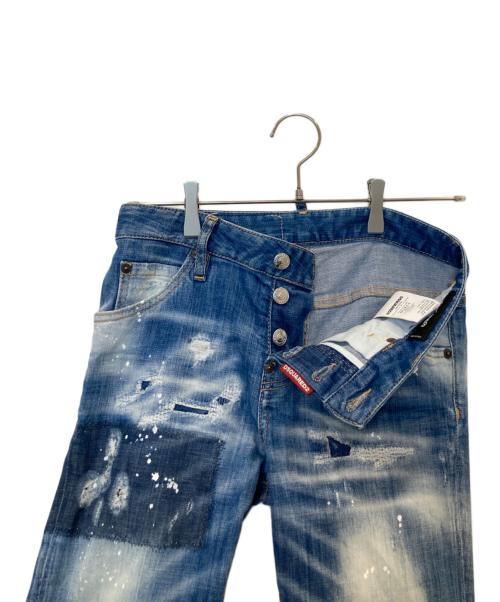 DSQUARED2（ディースクエアード）DSQUARED2 (ディースクエアード) Cool Girl Cropped Jean クール ガール クロップド ジーンズ S72LB0198 インディゴ サイズ:34の古着・服飾アイテム