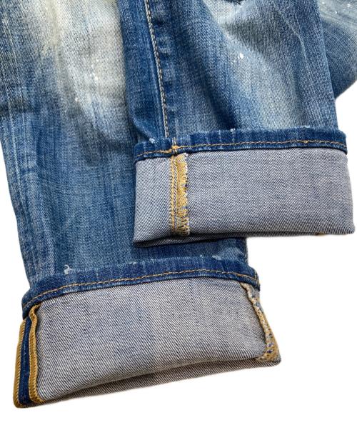 DSQUARED2（ディースクエアード）DSQUARED2 (ディースクエアード) Cool Girl Cropped Jean クール ガール クロップド ジーンズ S72LB0198 インディゴ サイズ:34の古着・服飾アイテム
