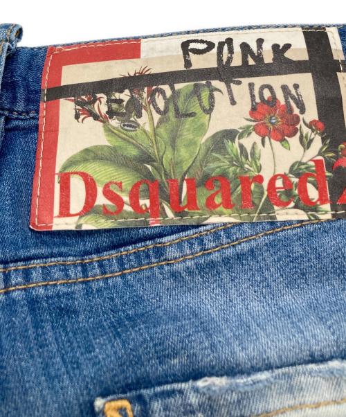 DSQUARED2（ディースクエアード）DSQUARED2 (ディースクエアード) Cool Girl Cropped Jean クール ガール クロップド ジーンズ S72LB0198 インディゴ サイズ:34の古着・服飾アイテム