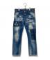 DSQUARED2（ディースクエアード）の古着「Cool Girl Cropped Jean クール ガール クロップド ジーンズ S72LB0198」｜インディゴ