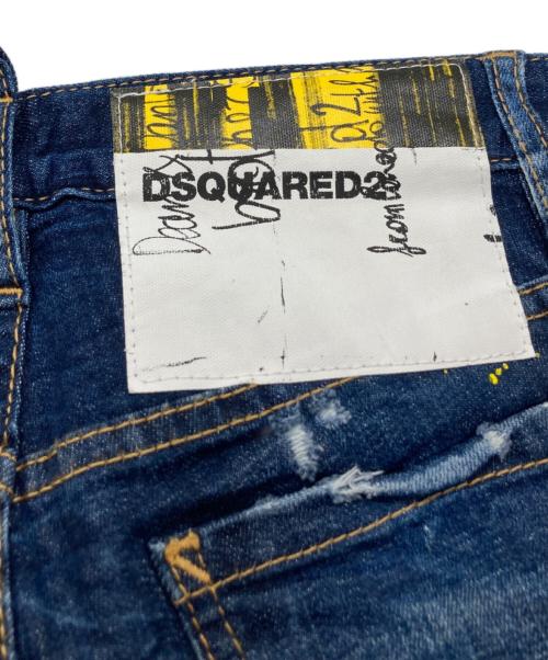 DSQUARED2（ディースクエアード）DSQUARED2 (ディースクエアード) Jennifer Cropデニムパンツ S72LB0206 インディゴ サイズ:34の古着・服飾アイテム