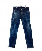 DSQUARED2ディースクエアード）の古着「Jennifer Cropデニムパンツ S72LB0206」｜インディゴ