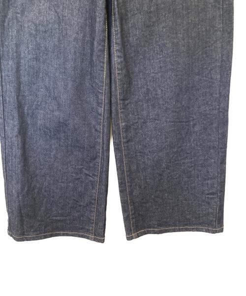 Something（サムシング）SOMETHING (サムシング) LISAレースアップワイドデニムパンツ SEA580 インディゴ サイズ:Sの古着・服飾アイテム