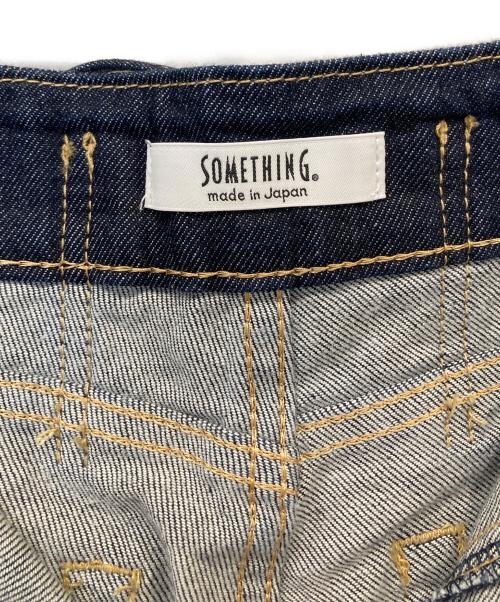 Something（サムシング）SOMETHING (サムシング) LISAレースアップワイドデニムパンツ SEA580 インディゴ サイズ:Sの古着・服飾アイテム