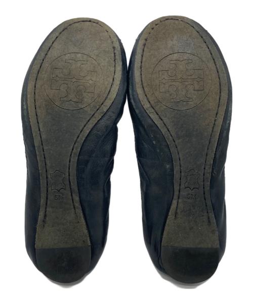 TORY BURCH（トリーバーチ）TORY BURCH (トリーバーチ) バレエシューズ ブラック サイズ:5Mの古着・服飾アイテム