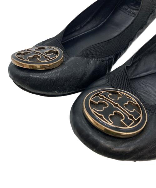 TORY BURCH（トリーバーチ）TORY BURCH (トリーバーチ) バレエシューズ ブラック サイズ:5Mの古着・服飾アイテム