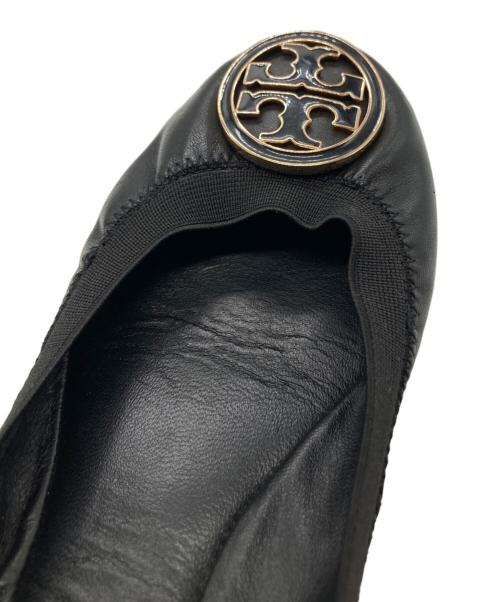TORY BURCH（トリーバーチ）TORY BURCH (トリーバーチ) バレエシューズ ブラック サイズ:5Mの古着・服飾アイテム