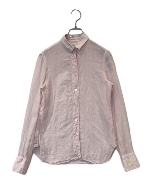 finamore（フィナモレ）finamore (フィナモレ) リネンシャツ ピンク サイズ:38の古着・服飾アイテム