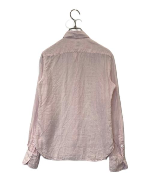 finamore（フィナモレ）finamore (フィナモレ) リネンシャツ ピンク サイズ:38の古着・服飾アイテム