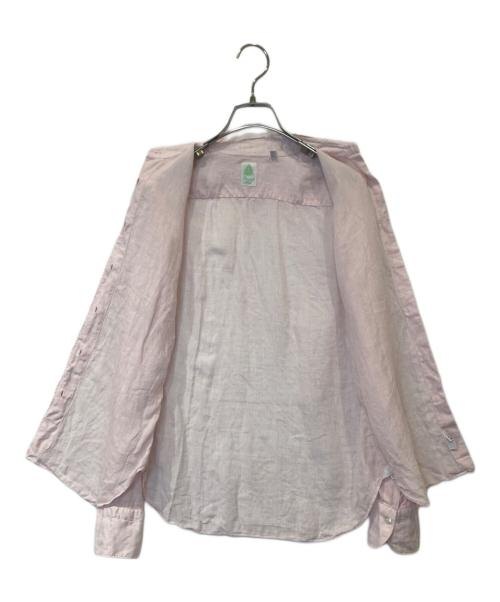 finamore（フィナモレ）finamore (フィナモレ) リネンシャツ ピンク サイズ:38の古着・服飾アイテム