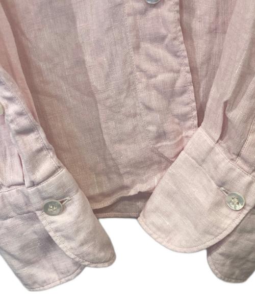 finamore（フィナモレ）finamore (フィナモレ) リネンシャツ ピンク サイズ:38の古着・服飾アイテム
