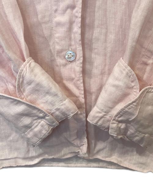 finamore（フィナモレ）finamore (フィナモレ) リネンシャツ ピンク サイズ:38の古着・服飾アイテム