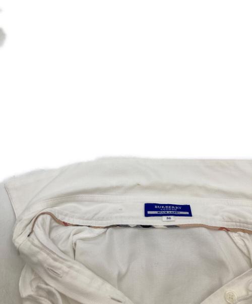 BURBERRY BLUE LABEL（バーバリー ブルー レーベル）BURBERRY BLUE LABEL (バーバリー ブルー レーベル) フリルシャツ ホワイト サイズ:38の古着・服飾アイテム
