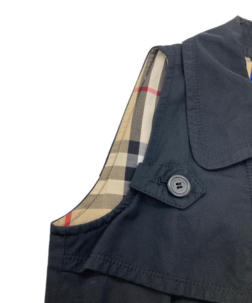 BURBERRY BLUE LABEL（バーバリー ブルー レーベル）BURBERRY BLUE LABEL (バーバリー ブルー レーベル) ノースリーブトレンチ ブラック サイズ:38の古着・服飾アイテム