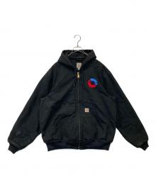CarHartt（カーハート）の古着「企業ロゴダック地アクティブジャケット 103940」｜ブラック
