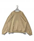 AURALEEオーラリー）の古着「SUPER SOFT SWEAT BIG P/O スーパー ソフト スウェット ビッグ プルオーバー A8SP06GU」｜ベージュ