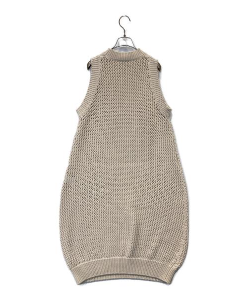 HYKE（ハイク）HYKE (ハイク) CROCHETED CROPPED SWEATER クロシェッド クロップド セーター 231-11312 ベージュ サイズ:1の古着・服飾アイテム