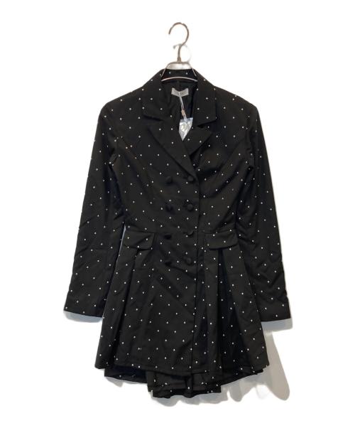darich（ダーリッチ）darich (ダーリッチ) バックコンシャスジャケットミニワンピース 112433005 ブラック サイズ:Free-L 未使用品の古着・服飾アイテム