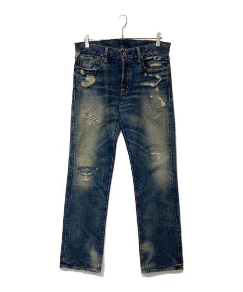 Denim & Supply Ralph Lauren（デニム＆サプライ ラルフローレン）DENIM & SUPPLY RALPH LAUREN (デニム＆サプライ ラルフローレン) ダメージデニムパンツ　788506031001 インディゴ サイズ:31/32の古着・服飾アイテム