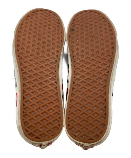 VANS（ヴァンズ）VANS (ヴァンズ) ローカットスニーカー 721278 ホワイト×レッド サイズ:27cmの古着・服飾アイテム