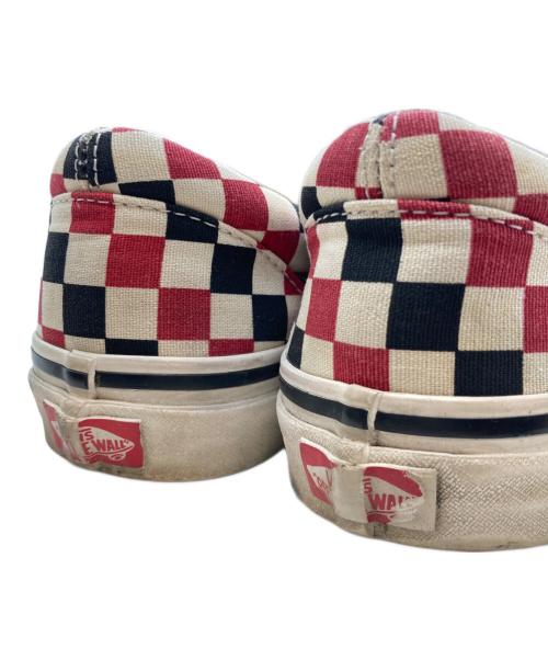 VANS（ヴァンズ）VANS (ヴァンズ) ローカットスニーカー 721278 ホワイト×レッド サイズ:27cmの古着・服飾アイテム