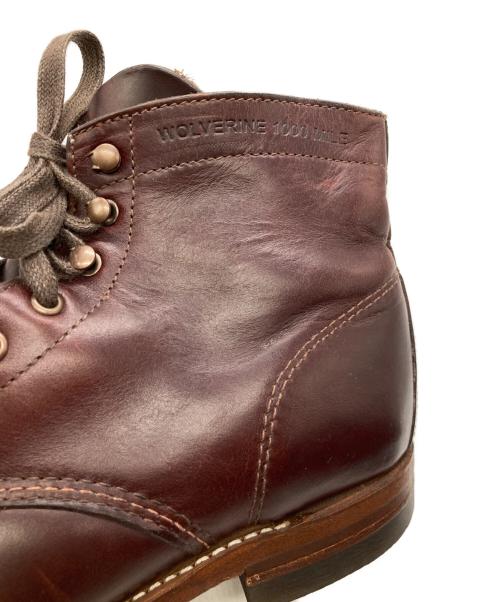 WOLVERINE（ウルヴァリン）WOLVERINE (ウルヴァリン) 1000MILE BOOT 1000マイルブーツ W00137 ブラウン サイズ:8 1/2の古着・服飾アイテム