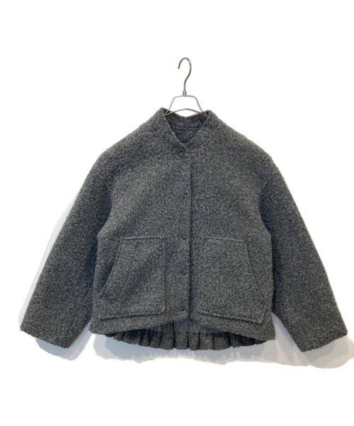 BABYLONE（バビロン）BABYLONE (バビロン) ウェイビーニードルブルゾン　2550010422 グレー サイズ:FREEの古着・服飾アイテム