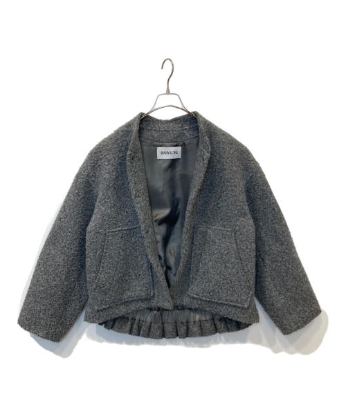 BABYLONE（バビロン）BABYLONE (バビロン) ウェイビーニードルブルゾン　2550010422 グレー サイズ:FREEの古着・服飾アイテム