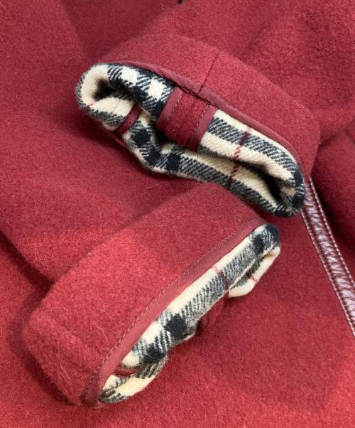 BURBERRY BLUE LABEL（バーバリー ブルー レーベル）BURBERRY BLUE LABEL (バーバリー ブルー レーベル) ダブルハーフコート　FNF25-806 レッド サイズ:38の古着・服飾アイテム