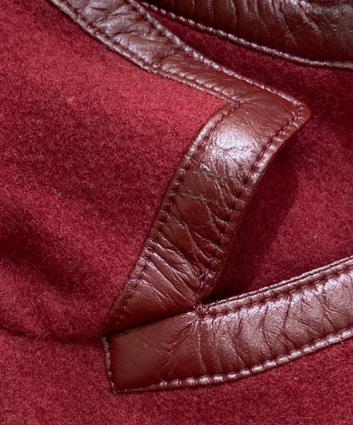BURBERRY BLUE LABEL（バーバリー ブルー レーベル）BURBERRY BLUE LABEL (バーバリー ブルー レーベル) ダブルハーフコート　FNF25-806 レッド サイズ:38の古着・服飾アイテム