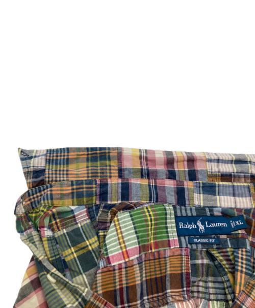 RALPH LAUREN（ラルフローレン）RALPH LAUREN (ラルフローレン) パッチワークシャツ マルチカラー サイズ:XLの古着・服飾アイテム