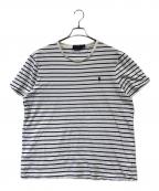 POLO RALPH LAURENポロ・ラルフローレン）の古着「ボーダーTシャツ」｜ホワイト×ネイビー
