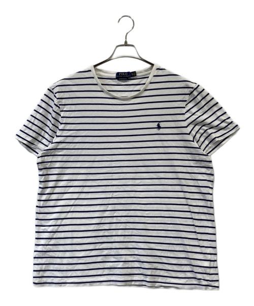 POLO RALPH LAUREN（ポロ・ラルフローレン）POLO RALPH LAUREN (ポロ・ラルフローレン) ボーダーTシャツ ホワイト×ネイビー サイズ:XLの古着・服飾アイテム