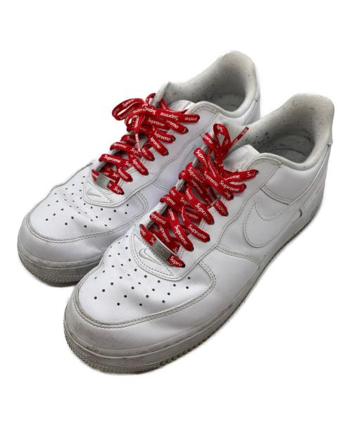 NIKE（ナイキ）NIKE (ナイキ) Supreme (シュプリーム) Air Force 1 Low　エアフォースワンロー ローカットスニーカー  CU9225-100 ホワイト サイズ:28.5㎝の古着・服飾アイテム